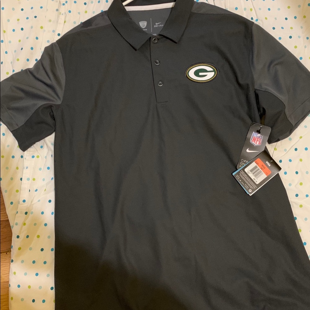 NIKE OFFICIAL NFL GREEN BAY PACKERS POLO SHIRT